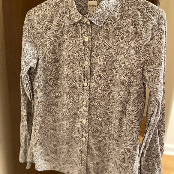 J Crew 100% Cotton Paisley - Picture 2 of 2